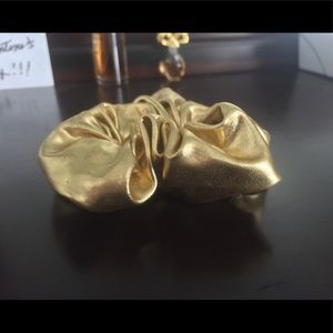 Gold Lame Scrunchie